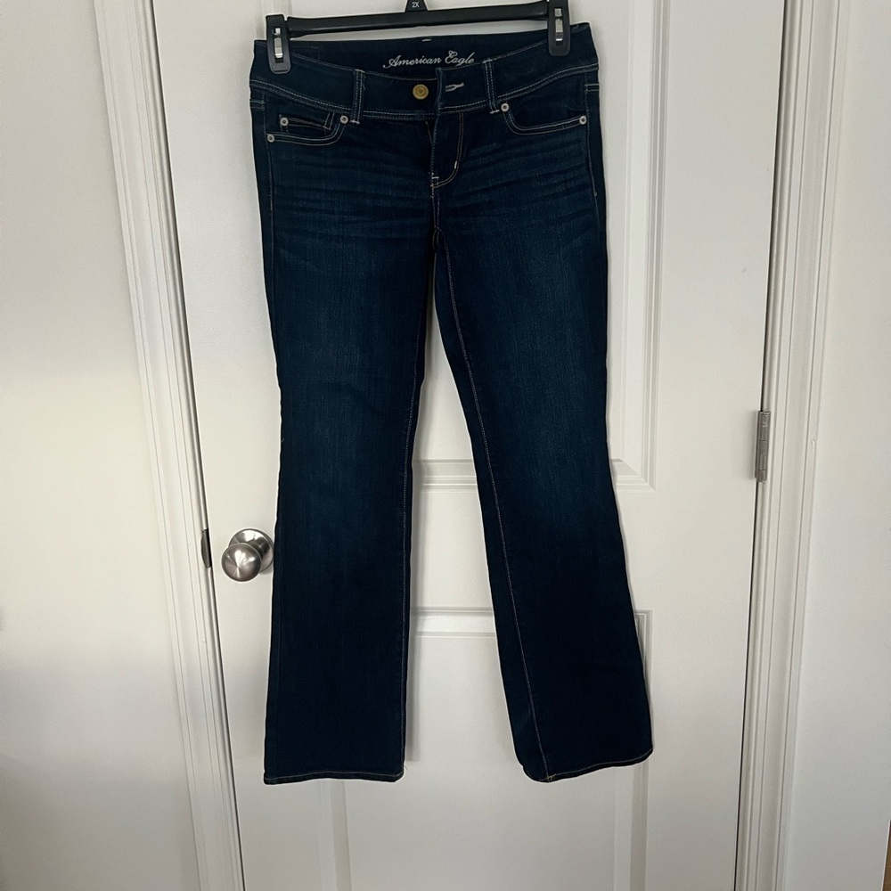 American Eagle Outfitters Women's Deep Indigo Slim Boot Cut Jeans Size 4